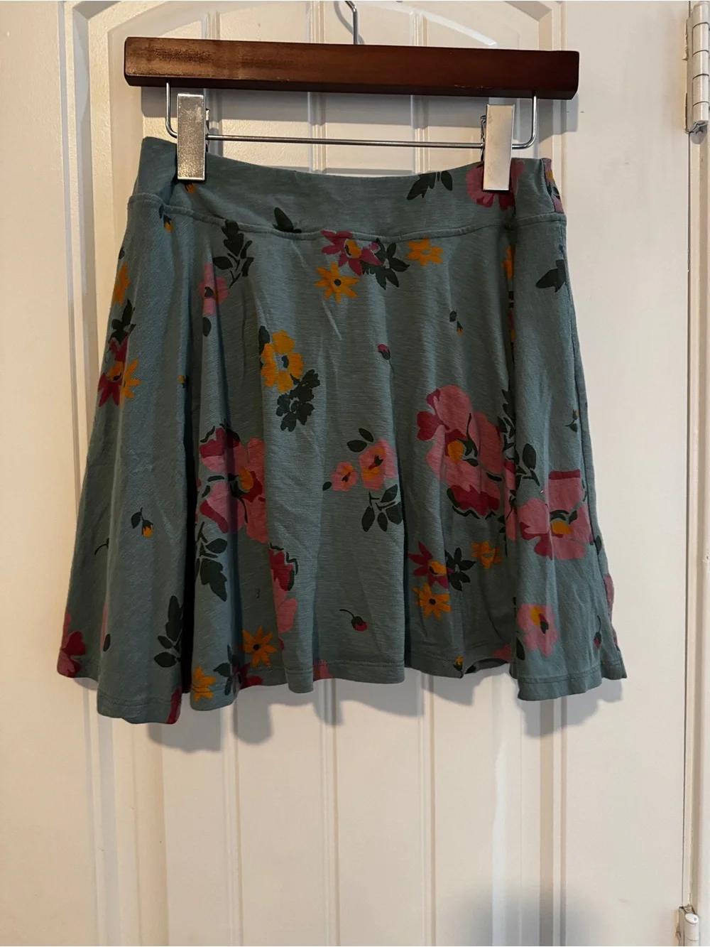 Toad & Co skort Floral A-Line Mini Sage Green floral size small